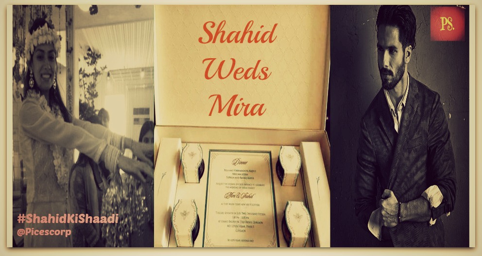 Shahid Ki Shaadi Shahid And Mira Wedding