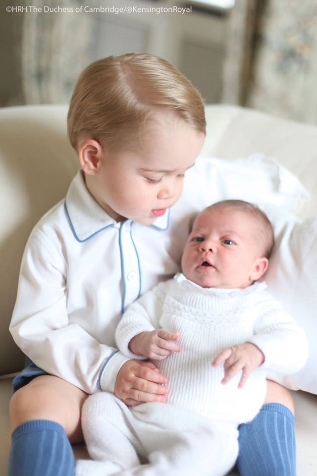 Princess Charlotte With Prince George
