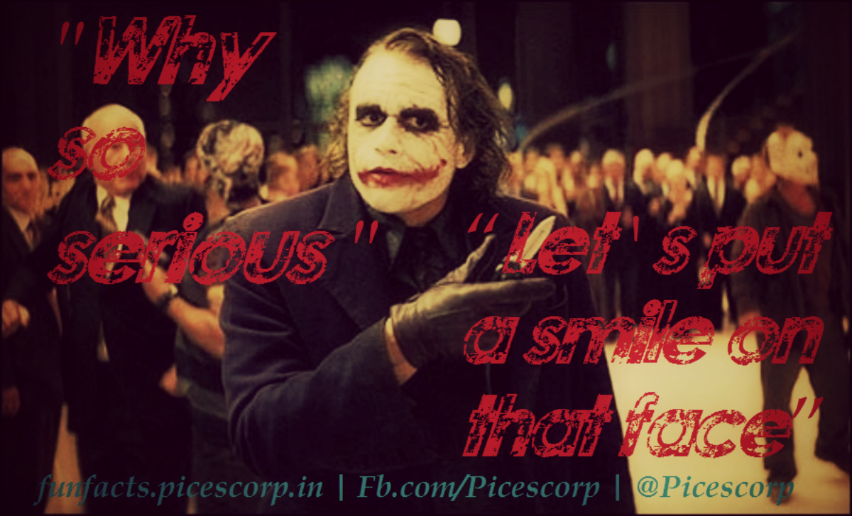 Our All Time Favourite Villain Joker And His Epic Quotes Funfacts Picescorp Blog
