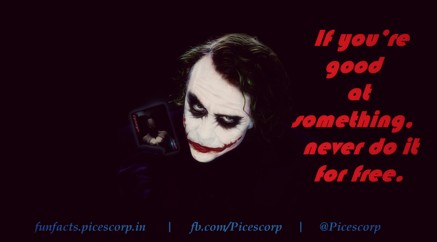 Our All Time Favourite Villain - Joker And His Epic Quotes | Funfacts